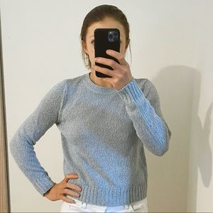H&M light blue sweater, lightweight XS